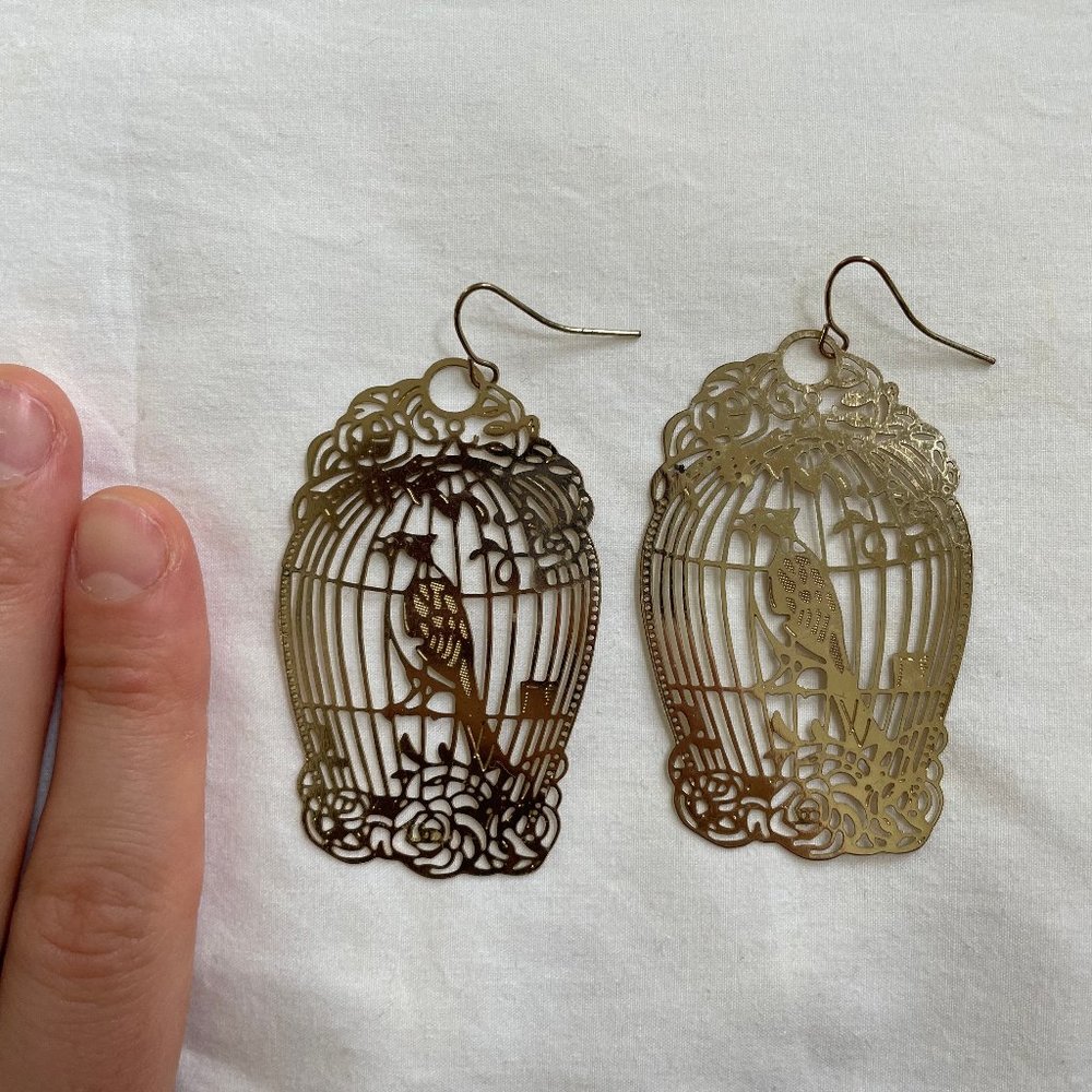 Birdcage earrings